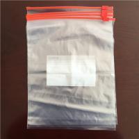 Plastic slider ziplock clear bag A01